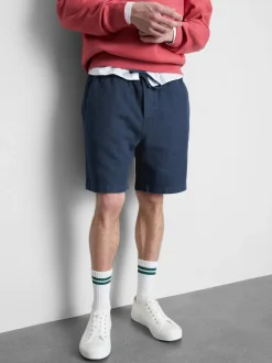 Pantalones cortos texturizados con cordón de ajuste