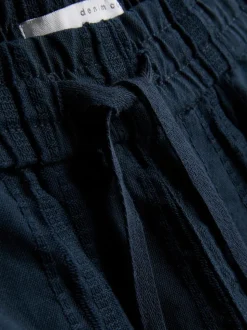 Pantalones cortos texturizados con cordón de ajuste
