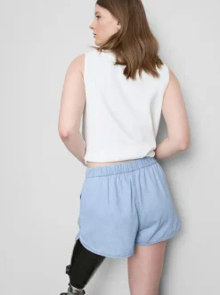 Pantalones cortos vaqueros de algodón para correr