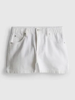 Pantalones cortos vaqueros de algodón evasé