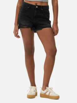 Pantalones cortos vaqueros rasgados