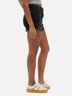 Pantalones cortos vaqueros rasgados