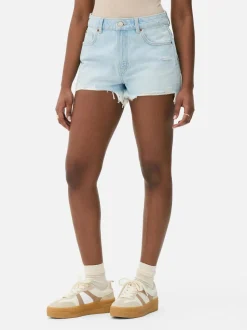 Pantalones cortos vaqueros rasgados