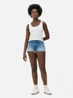 Pantalones cortos vaqueros rasgados