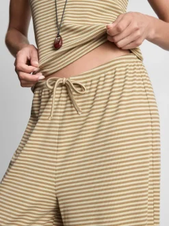 Pantalones de canalé de algodón de pernera ancha