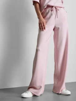 Pantalones de chándal anchos con cordón de ajuste