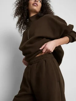 Pantalones de chándal de pernera ancha con algodón