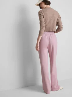 Pantalones de chándal rectos en mezcla de algodón
