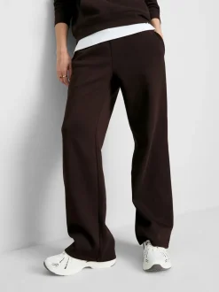 Pantalones de chándal rectos en mezcla de algodón