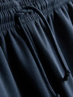 Pantalones de chándal rectos en mezcla de algodón