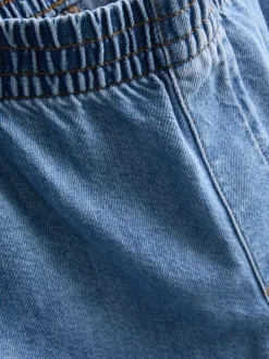 Pantalones de chándal vaqueros de algodón anchos
