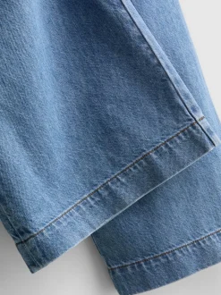 Pantalones de chándal vaqueros de algodón anchos