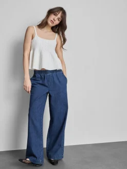 Pantalones de chándal vaqueros de algodón anchos