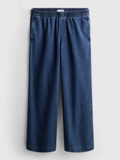 Pantalones de chándal vaqueros de algodón anchos