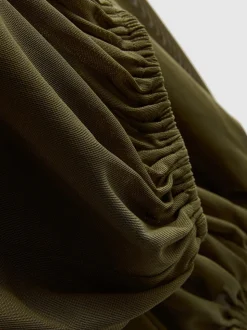 Pantalones de malla de punto con bajos ajustados