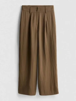 Pantalones de pernera ancha con textura By Coleen