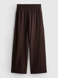 Pantalones de pernera ancha de punto
