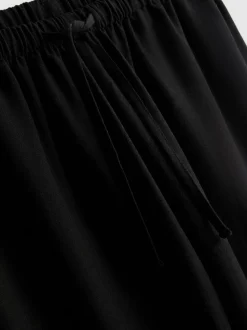 Pantalones de pernera ancha en mezcla de algodón