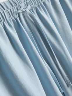 Pantalones de pernera ancha en mezcla de algodón