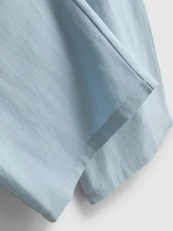 Pantalones de pernera ancha en mezcla de algodón