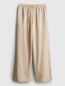 Pantalones de pernera ancha en mezcla de algodón