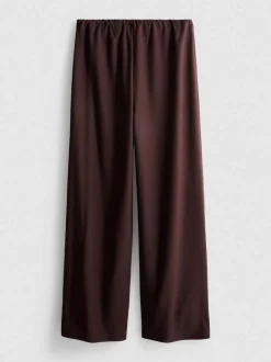 Pantalones de pernera ancha en mezcla de algodón