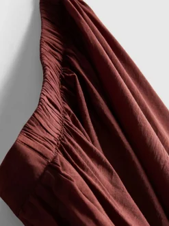 Pantalones de pernera cocoon texturizados