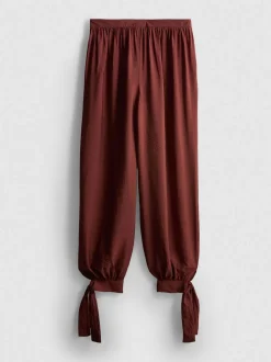 Pantalones de pernera cocoon texturizados