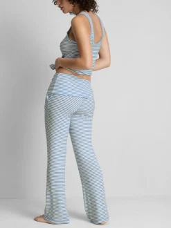 Pantalones de pijama a rayas de canalé Love To Lounge