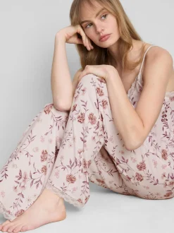 Pantalones de pijama florales con mucho modal