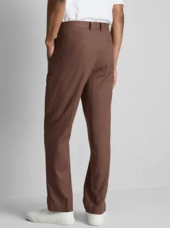 Pantalones de traje en mezcla de lino de The Edit