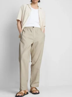 Pantalones en mezcla de lino