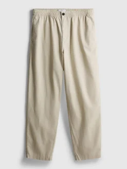 Pantalones en mezcla de lino
