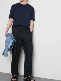Pantalones en mezcla de lino