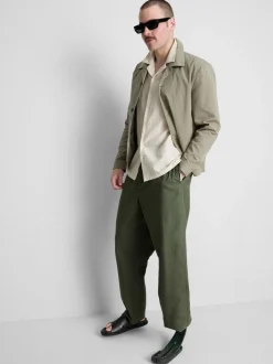 Pantalones en mezcla de lino