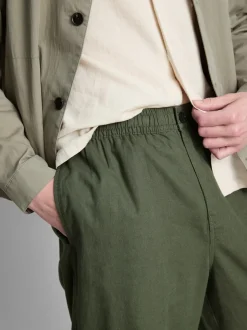 Pantalones en mezcla de lino