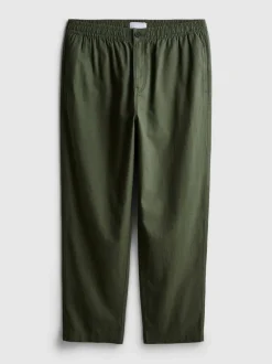 Pantalones en mezcla de lino