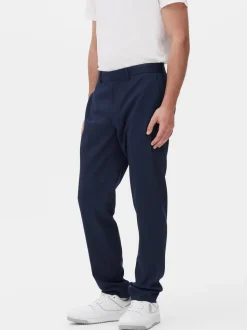 Pantalones formales de sarga de corte entallado