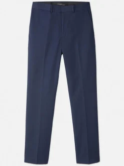 Pantalones formales de sarga de corte entallado