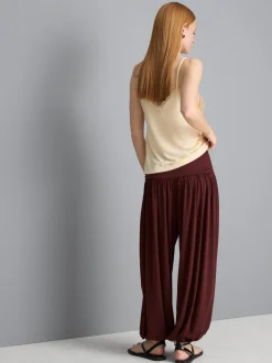 Pantalones harén drapeados