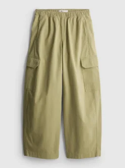 Pantalones militares de algodón con pernera ancha