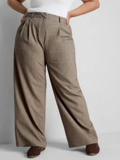 Pantalones plisados de pernera ancha By Coleen