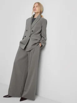 Pantalones plisados de pernera ancha By Coleen