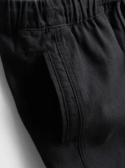 Pantalones texturizados con cordón de ajuste