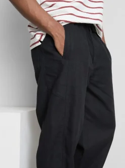 Pantalones texturizados con cordón de ajuste