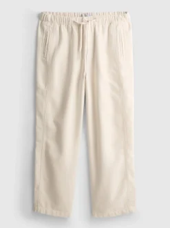 Pantalones texturizados con cordón de ajuste