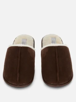 Pantuflas con costura central
