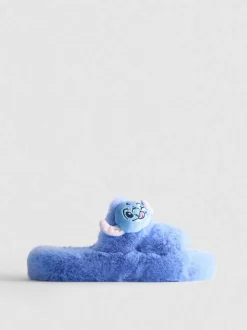 Pantuflas con doble tira suaves de Stitch de Disney