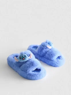 Pantuflas con doble tira suaves de Stitch de Disney