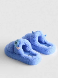 Pantuflas con doble tira suaves de Stitch de Disney